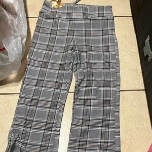 Gray Plaid Pants